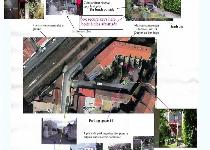 Duplex14h 1er Etage Jardinet 1 Parking Ou Studio14b Rdc Terrasse Sans Parking شقة