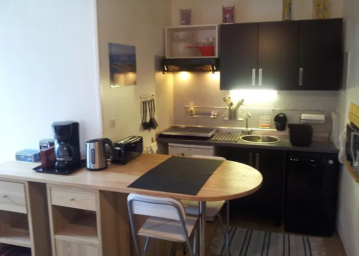 شقة Duplex14h 1er Etage Jardinet 1 Parking Ou Studio14b Rdc Terrasse Sans Parking لا روشيل